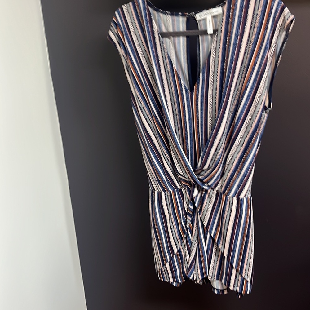 Bcbgeneration Multicolor Striped Romper!! Euc - image 2
